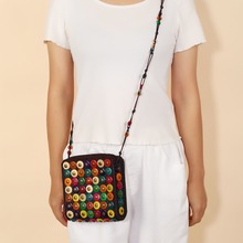 女包椰壳包 女包 江湖小钱包 斜跨包 椰壳包包椰子壳串珠编织包