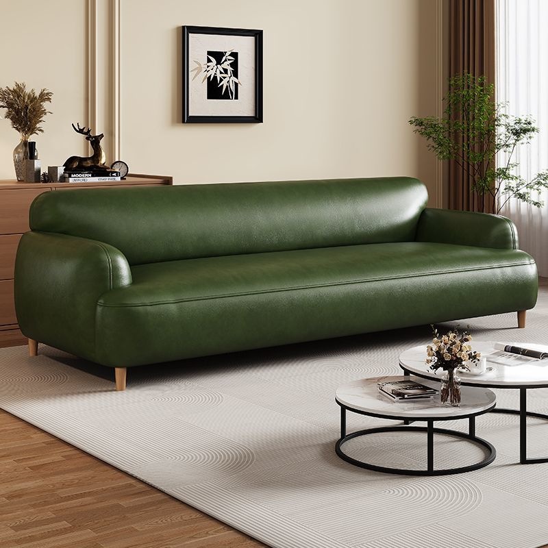 Mid-century style sofa for home living room, small apartment, straight row sofa, retro style, easy-to-clean tech fabric sofa for guesthouses