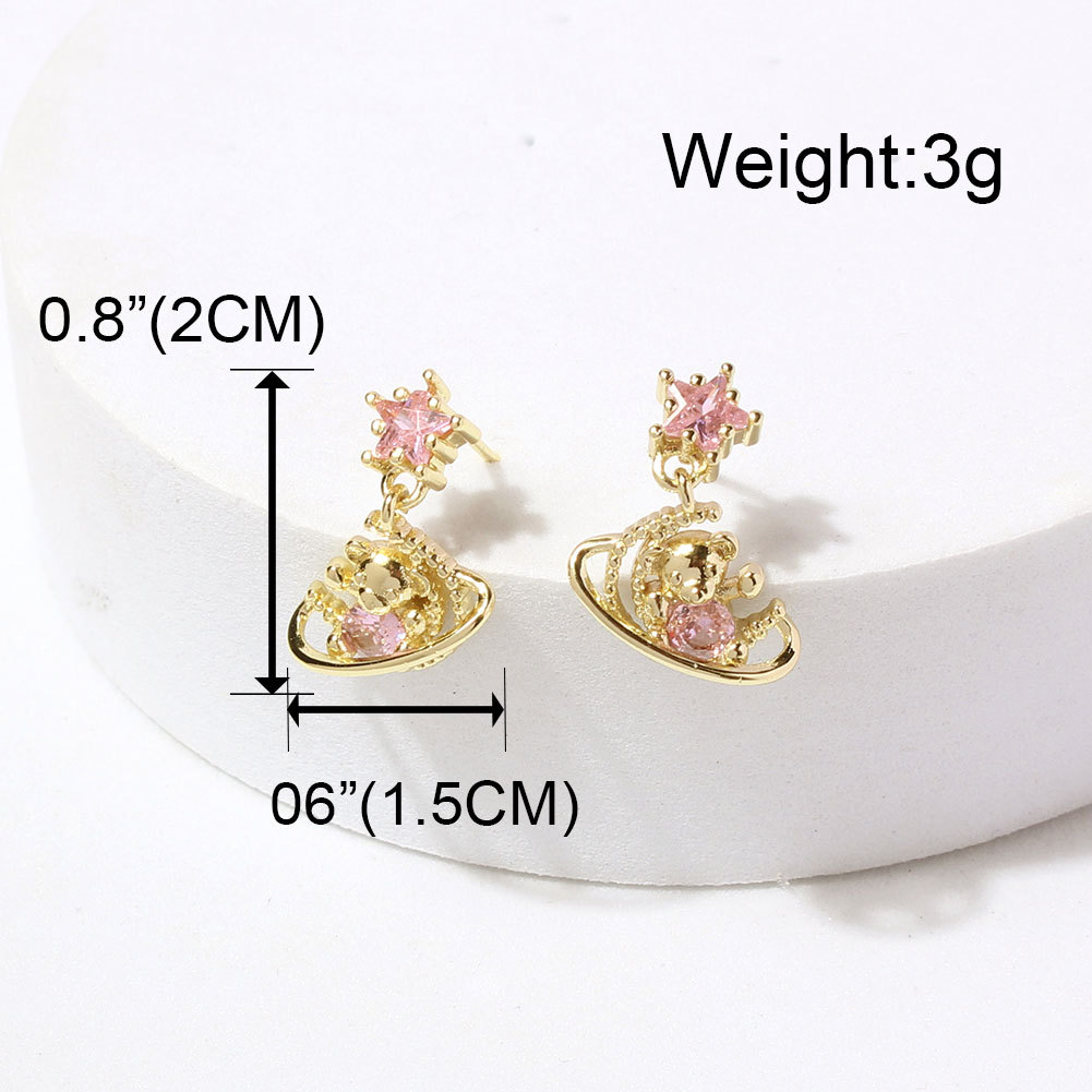 Creative Retro Alloy Diamond-studded Geometric Temperament Earrings display picture 1