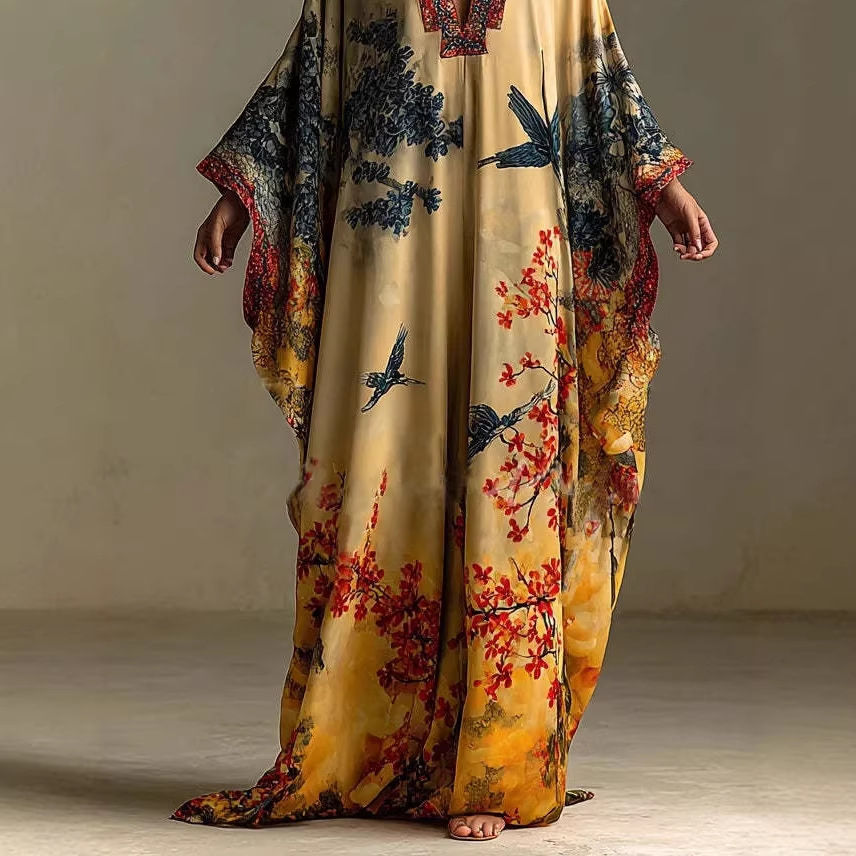 Women's French Style Dress Elegant Printed Long Sleeved Fashionable Spring Autumn New_ecoleips.com
