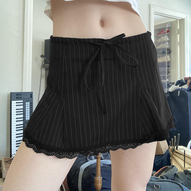 Lace-up Versatile Slimming Short Skirt For Women