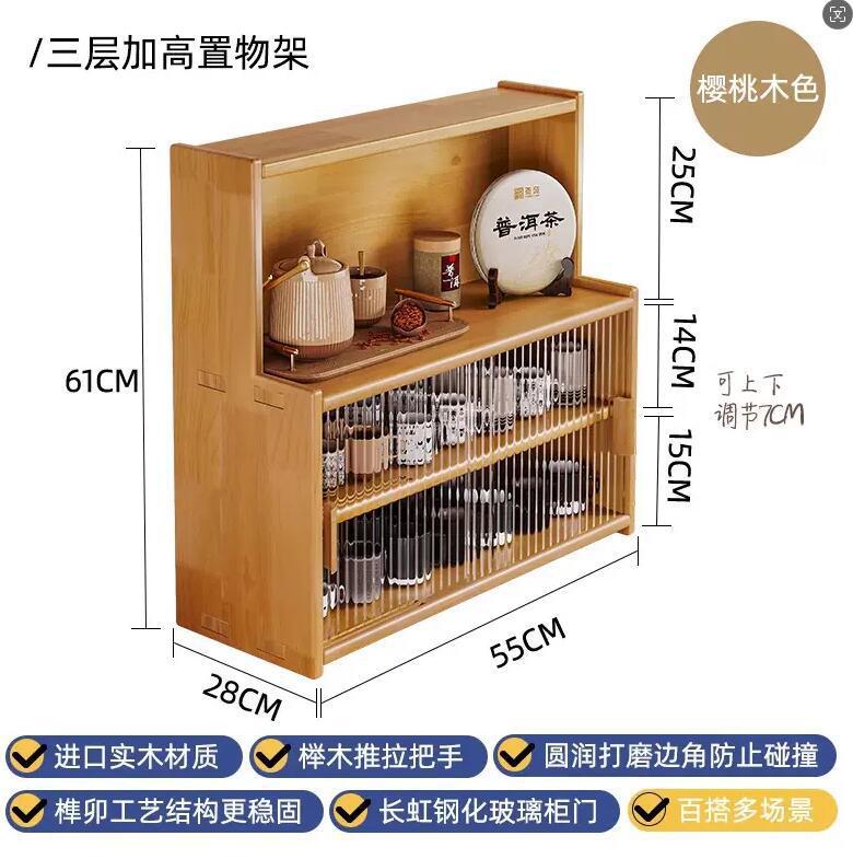 Portavasos de madera maciza taza de agua taza de té juego de té soporte de almacenamiento de taza mesa de comedor encimera de taza de café estante de mesa de comedor