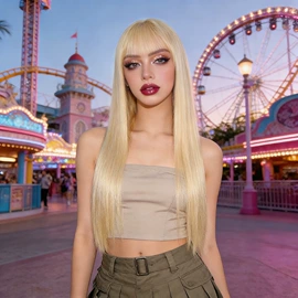 假发长卷发;假发马尾;长直发假发