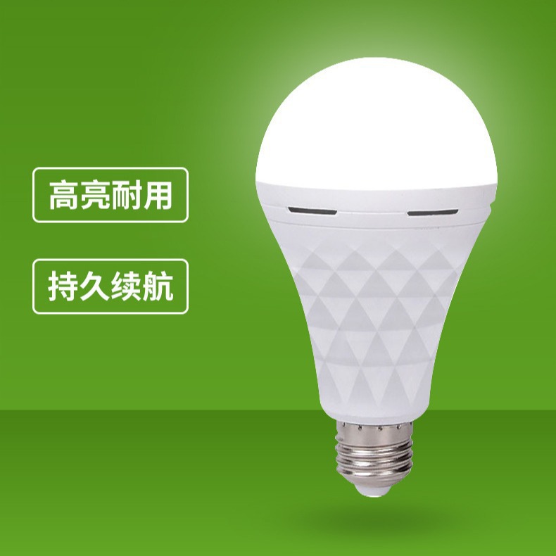 LED Diamond Emergency Light, Rechargeable (E27 Wide Voltage 110V), Suitable for Night Market Vendors and Wholesale.