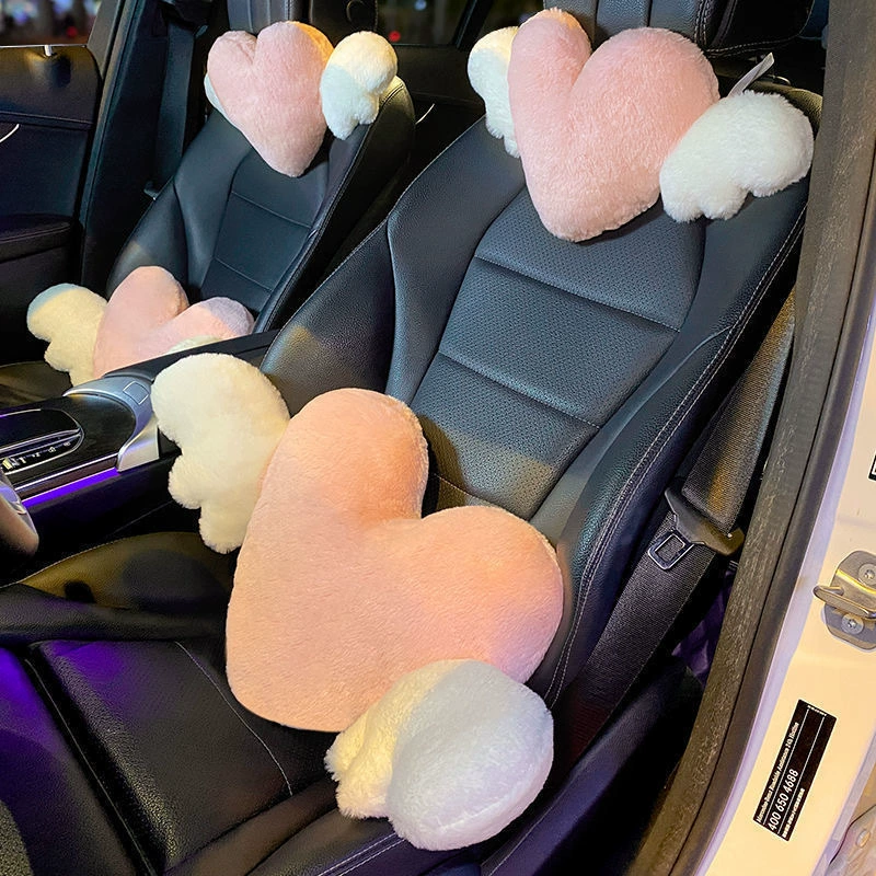 Creative cute plush neck pillow, chair, accessory, with neck protection