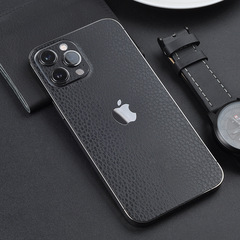 適用16手機膜12promax蘋果12後背膜13promax薄14皮紋15背貼