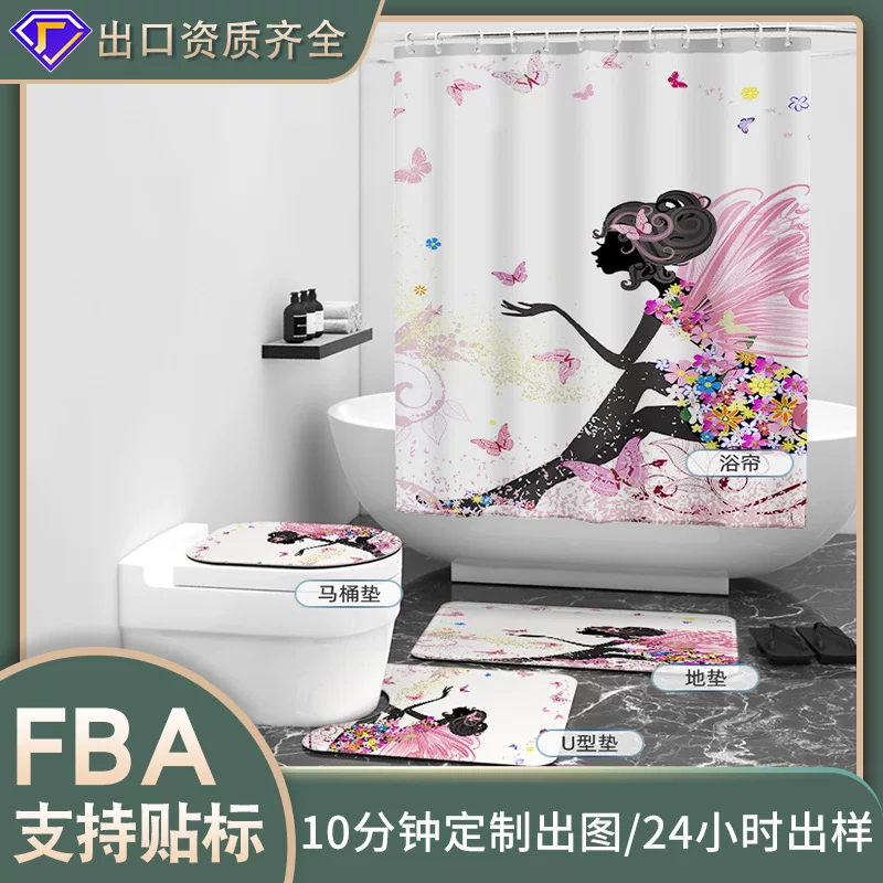 Spring waterproof curtain, set, direct factory sales, 3 piece set