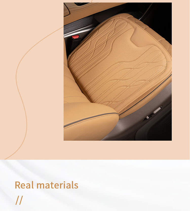 Car cushion four seasons universal headrest lumbar support integrated seat main driving ventilation cushion single piece breathable interior accessories