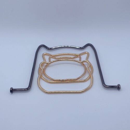 Wholesale Metal Cat Head Hand-Held Women's Bag Handbag Teddy Bear Head Strap Packaging Gift Box Cat Handle