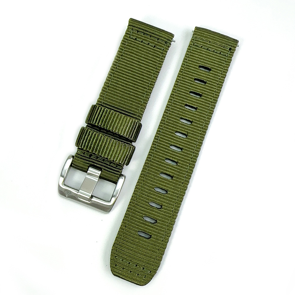 Correa de reloj de alta calidad de nylon puro 20 / 22mm para Garmin265S / 265 correa de reloj Huawei GT6 / 5