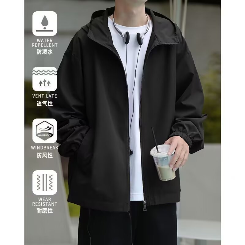 Charge Jacket Men's Spring and Autumn 2024 New American Fashion Brand Boys Summer Thin Casual Jacket Clothes