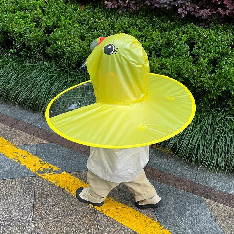 Детский дождевик B.Duck, плащ-наволочка, мультфильм зонт для детского сада