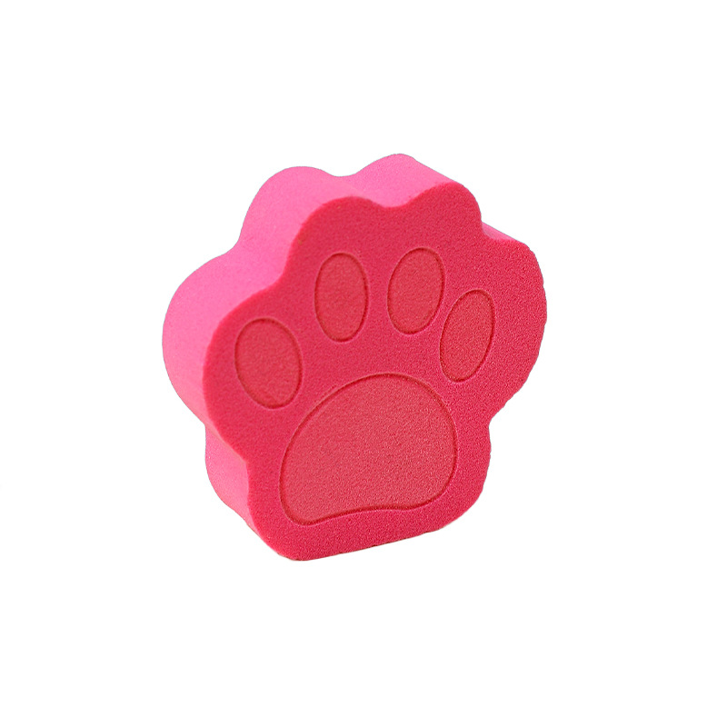 Fábrica personalizada pata de gato polvo plano no látex herramientas de maquillaje secas y húmedas de doble uso polvo almohadilla de aire huevo de maquillaje