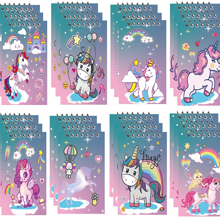 Amazon's New Children's Unicorn Coil Notebook Children's Cartoon Mini Unicorn Notepad Primary School Student Coil