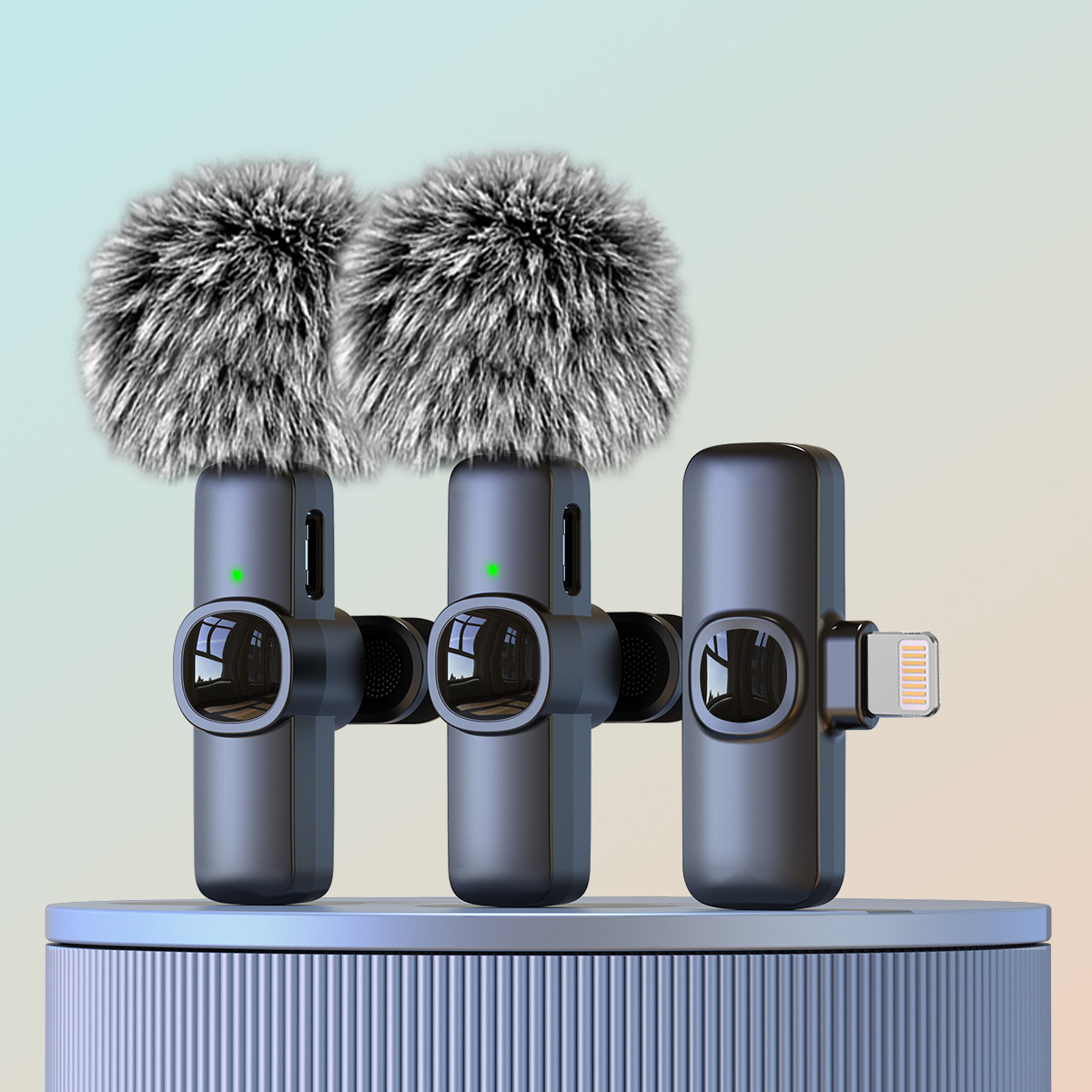 Micrófono inalámbrico clip de cuello J1 transmisión en vivo Grabación dedicada reducción de ruido Android teléfono móvil vlog Video radio micrófono