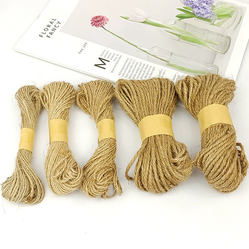 Manufacturer wholesale jute rope for DIY various thicknesses tying braiding hemp rope cat tree rope lighting rope tug of war rope large roll