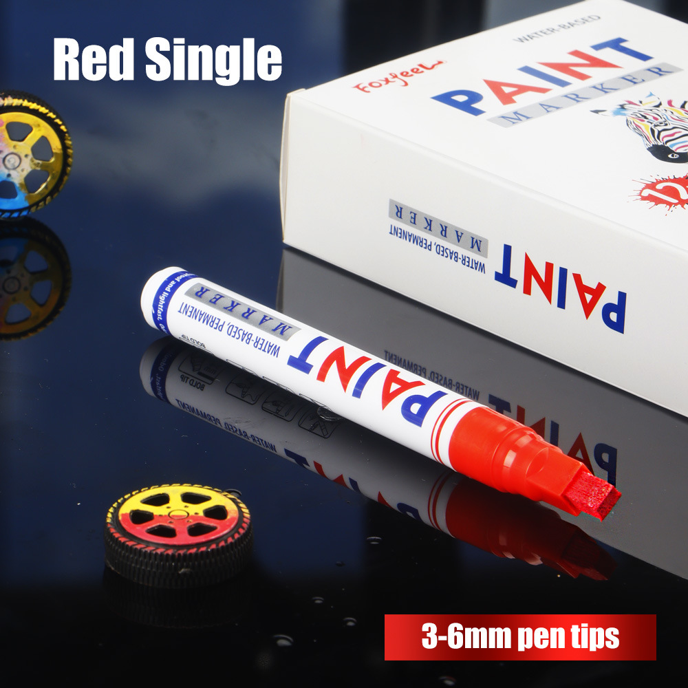 Nuevo bolígrafo de pintura de gran capacidad de 6 mm bolígrafo de pintura de reparación de pintura de automóviles no se desvanece aceite no borrable