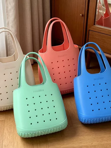 Dopamine Macaron Color Series Eva Jelly Glue Shopping Bag with Large Capacity