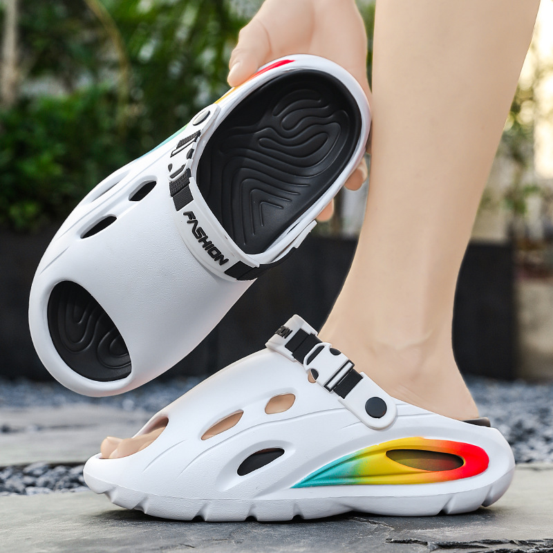 Zapatos de hombre transfronterizos de verano nuevo estilo antideslizante y resistente al desgaste, deportes juveniles, ocio, chanclas, sandalias de playa de doble uso