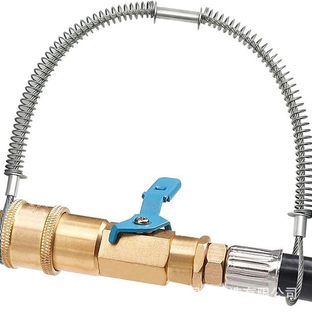 tubería de alta presión cuerda de seguridad de prevención de desprendimiento manguera de goma cuerda de alambre de acero explosivo cuerda de seguridad de manguera neumática