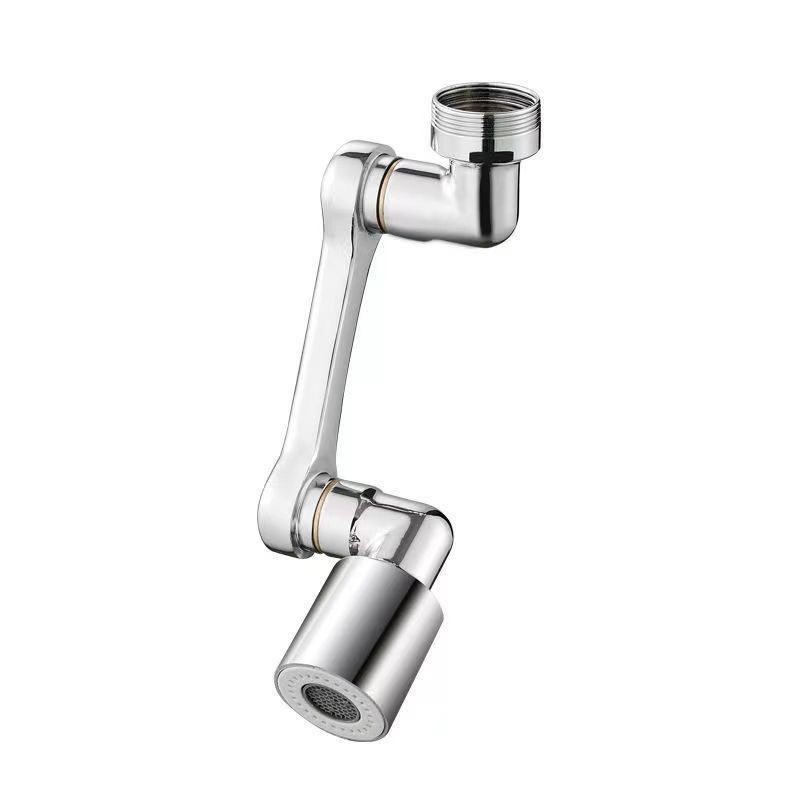 Grifos universales extensión de brazo mecánico todo cobre lavabo giratorio boquilla de filtro anti-spillación burbujeante