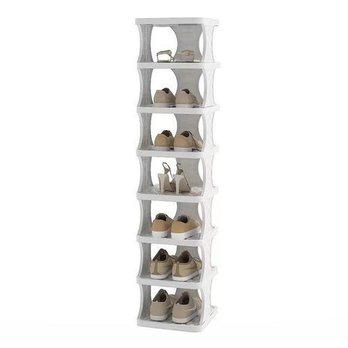 Porch simple shoe rack multi-layer household space-saving plastic shoe rack folding storage multi-functional dormitory simple shoe rack