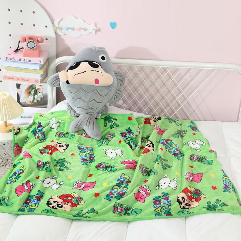 70cm 회색 젓갈 Xiaoxin 인형 담요 2-in-1