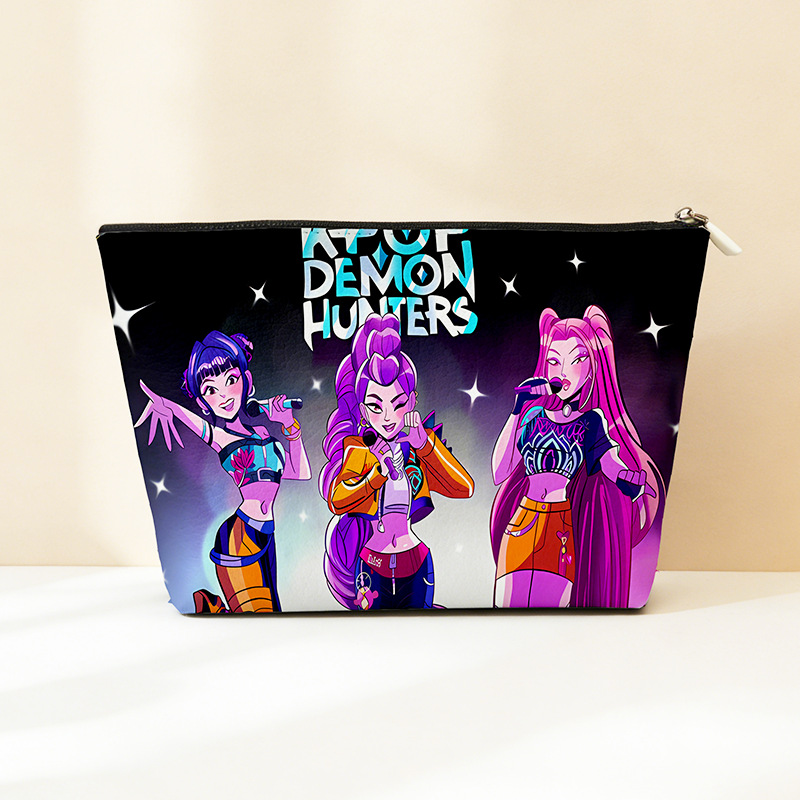 Explosión transfronteriza PU cuero caza de brujas bolsa de almacenamiento impermeable bolsa de maquillaje portátil bolsa de almacenamiento con cremallera bolsa pequeña