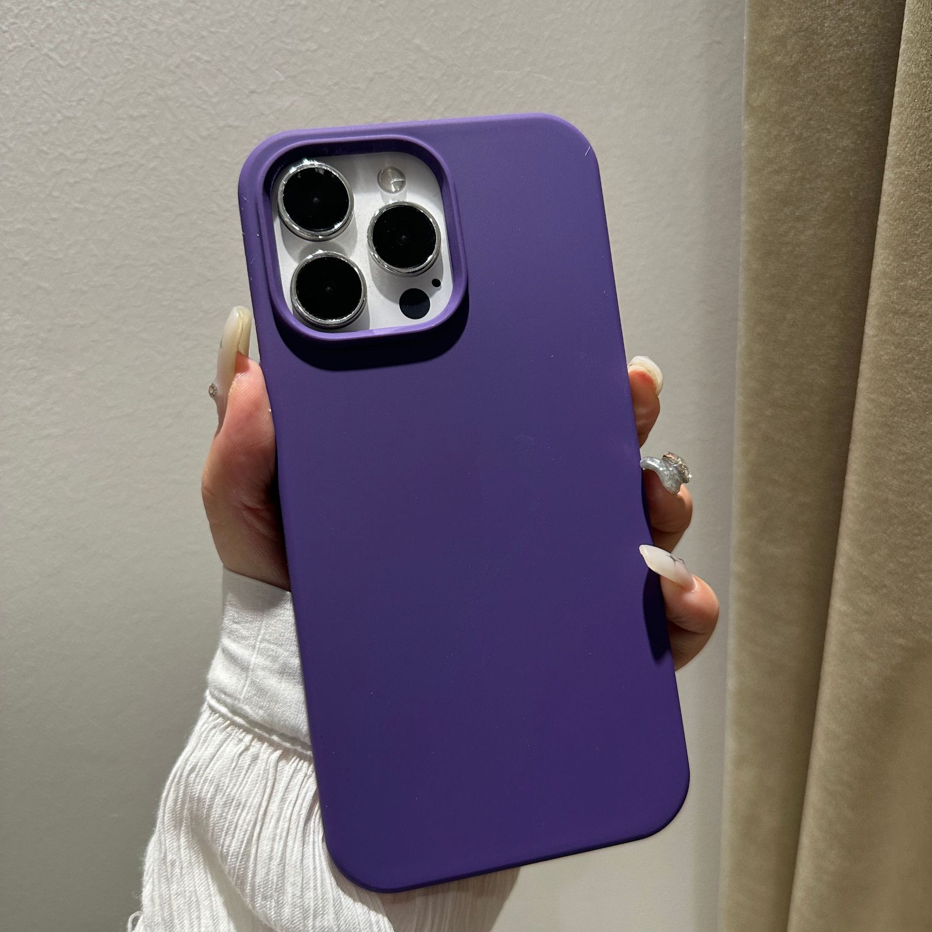 Adecuado para iphone12 funda de silicona líquida Apple 11pro piel sensación esmerilado 12max con LOGO pelusa teléfono caso