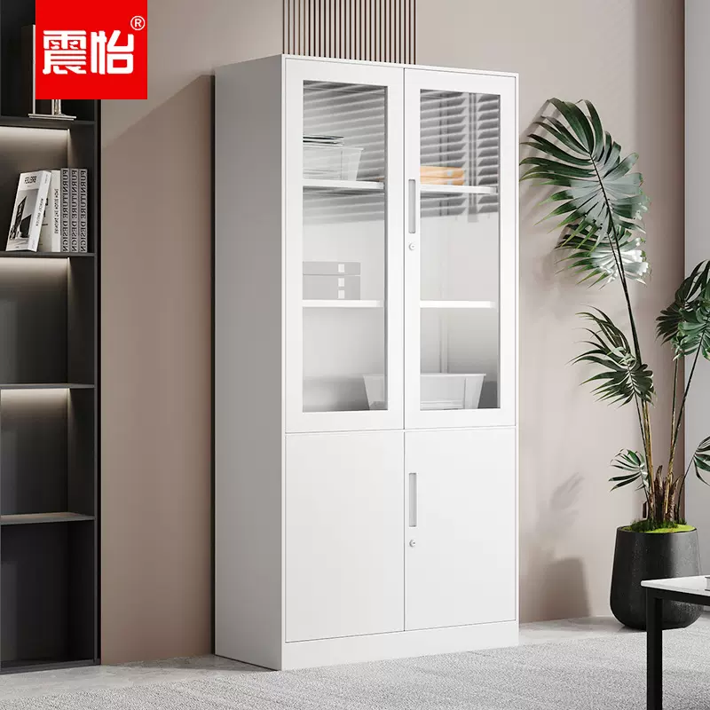 震怡 钢制文件柜 ZY-CZWJG001白 公司学校企业办公文件存储柜子