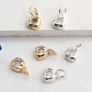 14K����ɫ��Ҏ�t�����ʯ������� diy����朴���С������