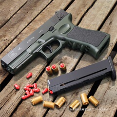 シェルリリースグロック自動リロード連発おもちゃ空吊り逆送風ソフト弾丸銃シミュレーション 1911 少年小銃