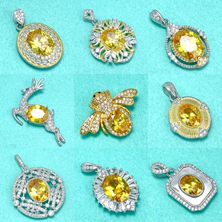 s925银吊坠空托 8*10彩宝玉石绿松蜜蜡镶嵌吊坠托银饰diy空托工厂