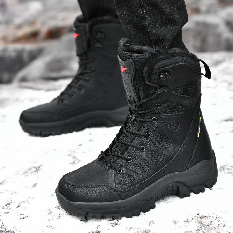 Primavera nueva moda para hombres y mujeres al aire libre botas de montaña botas de nieve de fondo grueso y zapatos casuales de alta altura zapatillas deportivas