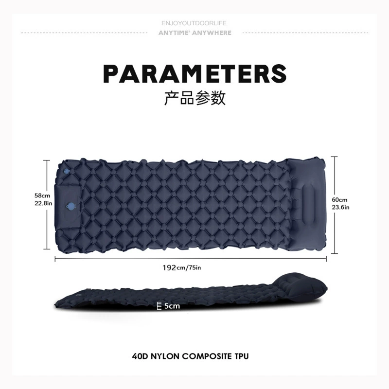 Travel automatic inflatable soft heel, handheld tent for camping, increased thickness