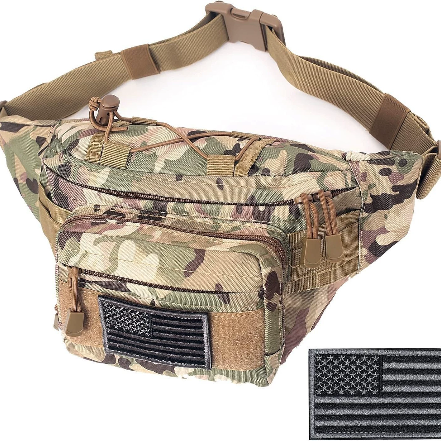 Тактическая поясная сумка для спорта на открытом воздухе, многофункциональная нагрудная сумка через плечо, сумка для военных фанатов EDC, военная камуфляжная сумка для хранения, тактическая поясная сумка