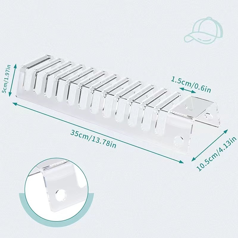アクリル製帽子ラックハンチング収納ラック衣料品店日焼け止め帽子ディスプレイラックcap storage rack|undefined