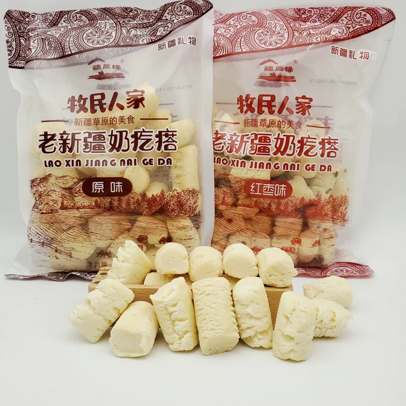 Старинное Xinjiang молоко хлопья 400 г/пакет оригинальный вкус красного финика, сухое молоко с сухим сыром, закуска