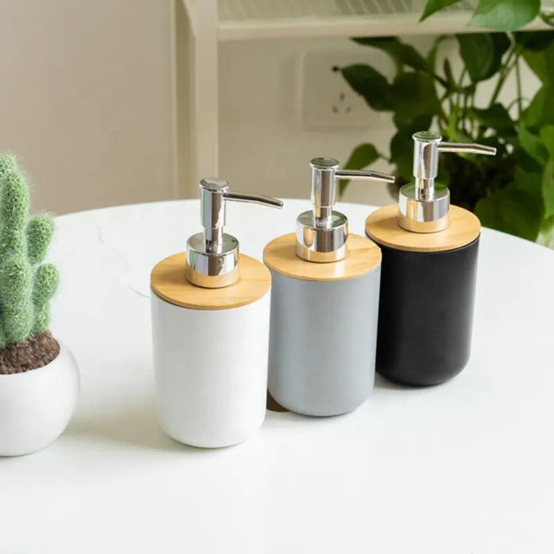 Hogar botella de loción de fibra de bambú lavabo cabeza de la bomba de la prensa desinfectante de manos sub-botella inodoro transfronterizo al por mayor