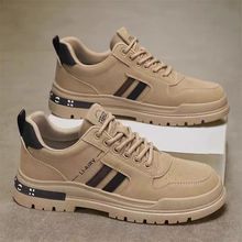 男鞋2025秋季新款男士复古工装厚底工地干活上班劳保鞋防滑耐磨鞋