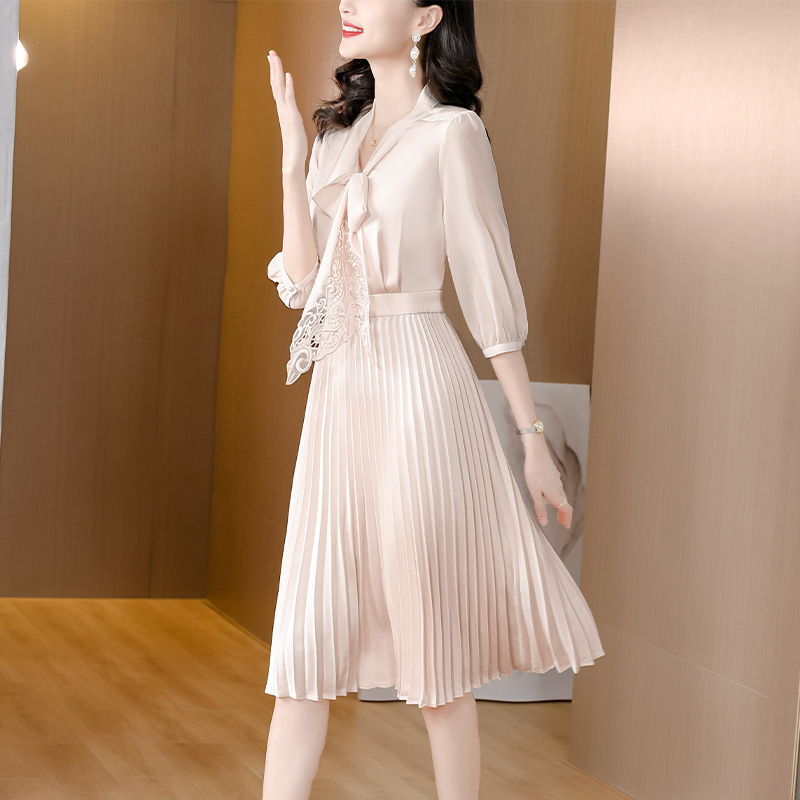Apricot fashionable summer dress