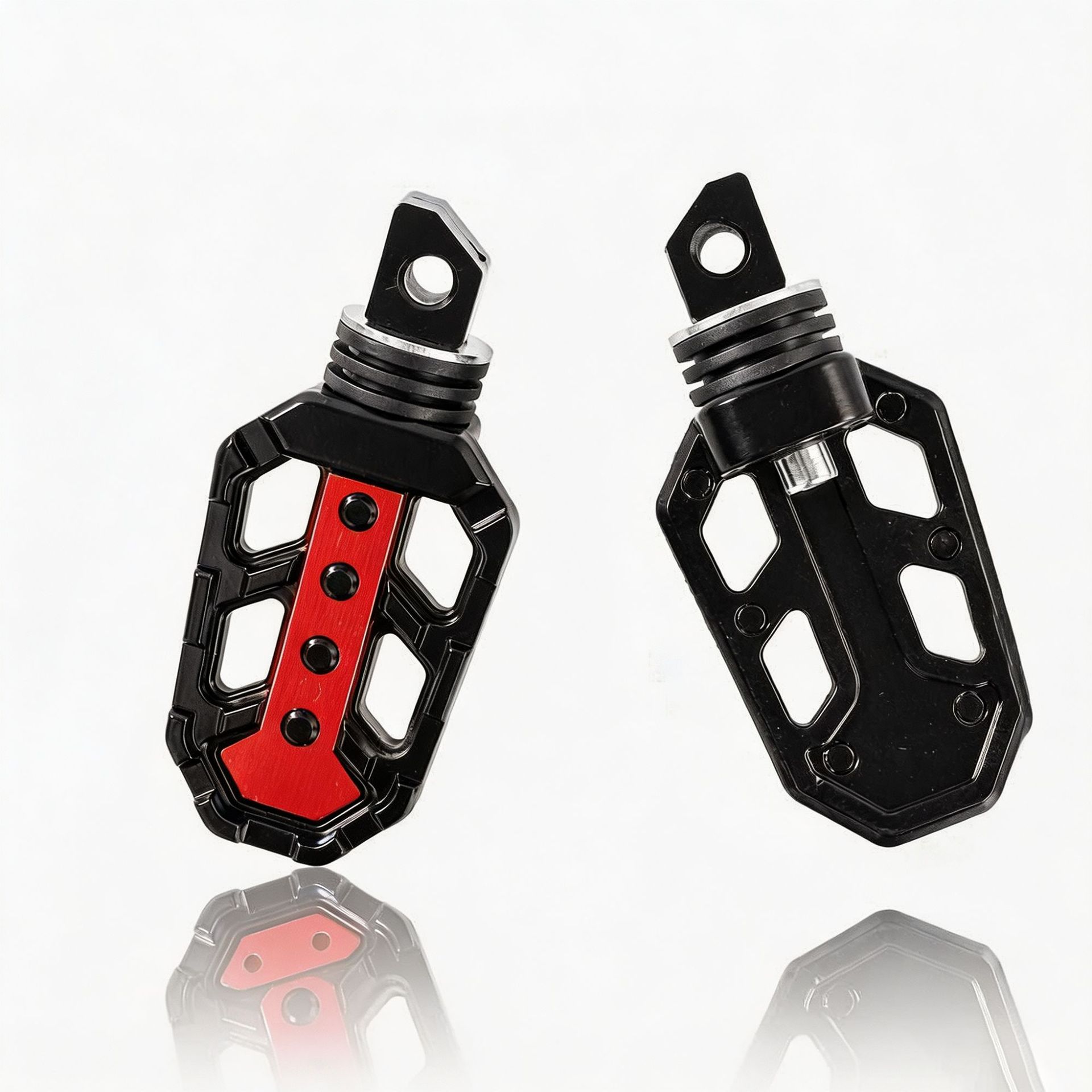 Motorcycle Cnc Aluminum Alloy Colorful Non-Slip Universal Footrests, Off-Road Vehicle Modified Adjustable Angle Foot Pedal Accessories