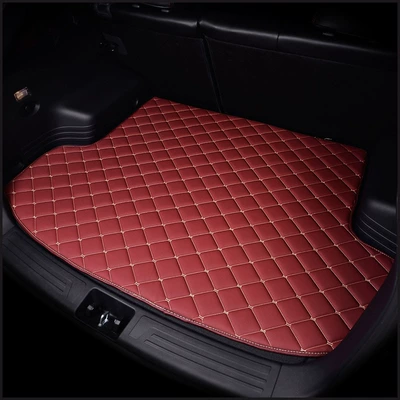 modification special car trunk | Trunk Mat - burgundy-single-piece-customized