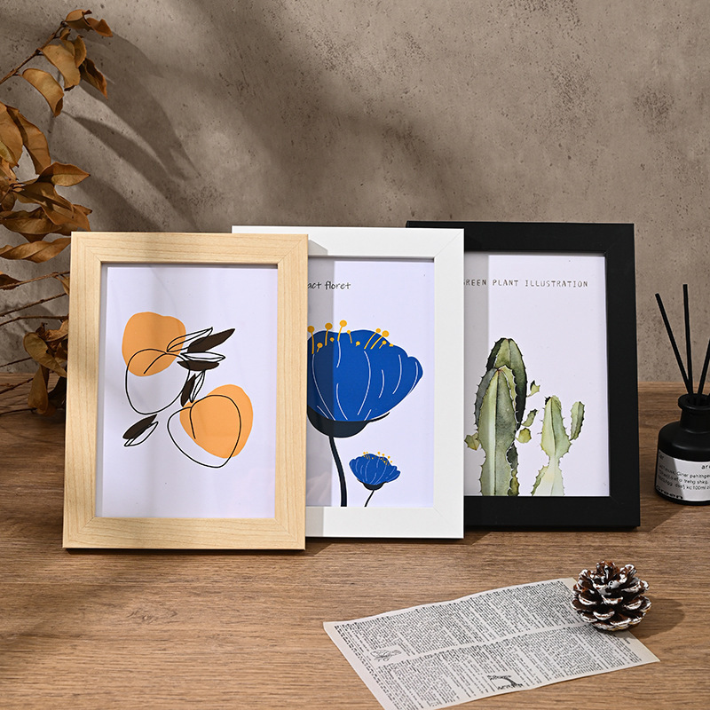 Wooden Photo Frame Nordic Abstract Vase Floral Decorative Painting Core for a Sophisticated Woman's Living Room Background Wall Frameless Wall Art in Stock Wooden Photo Frame Nordic Abstract Vase Floral Decorative Painting Core for a Sophisticated Woman's Living Room Background Wall Frameless Wall Art in Stock