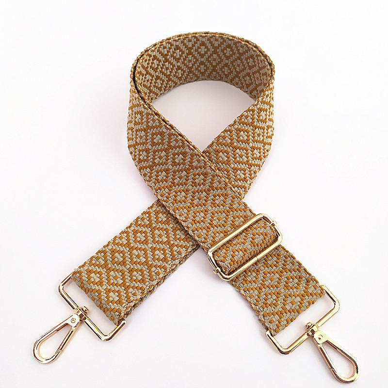 Correa de bolsa de mujer correa de hombro ancha de algodón bordado correa de mochila ajustable alargada correa de hombro de reemplazo Correa crossbody de un solo hombro