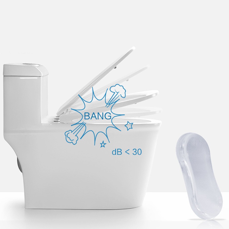 Pegatinas anticolisión cubierta del inodoro silenciar pegatinas anticolisión almohadilla de goma transparente muebles silenciador pegatinas anticolisión nano Pu material