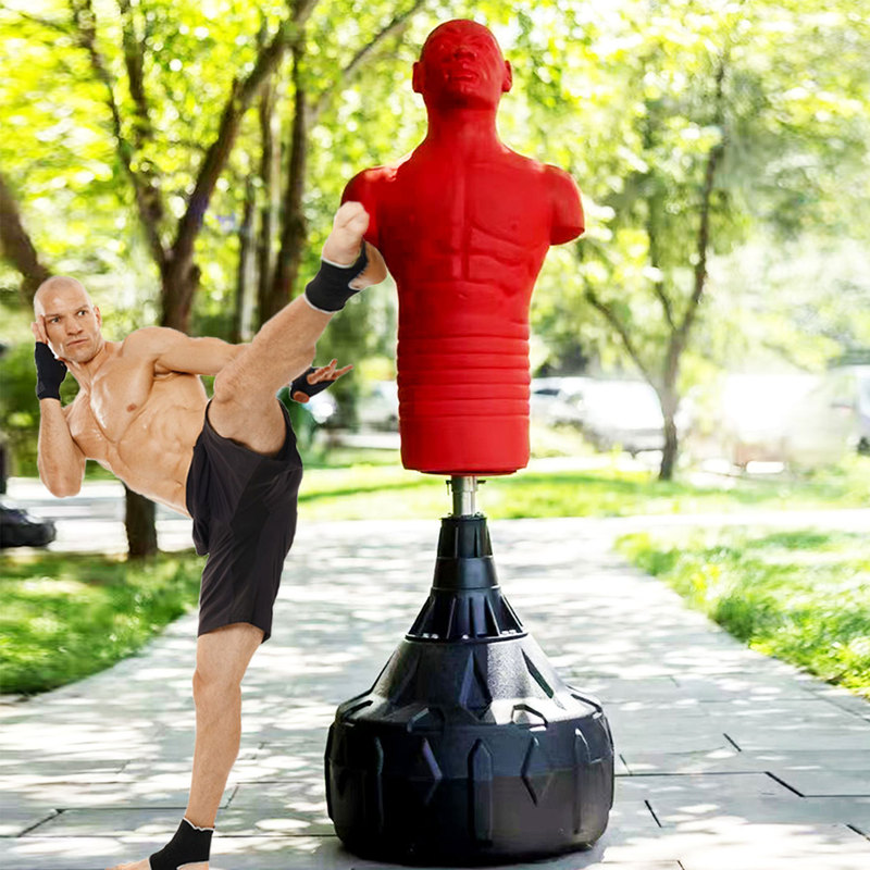 Buck-Shaped Humanoid Boxing Sandbag Household Tumbler Dummy Sandbag Taekwondo Training Equipment Durable