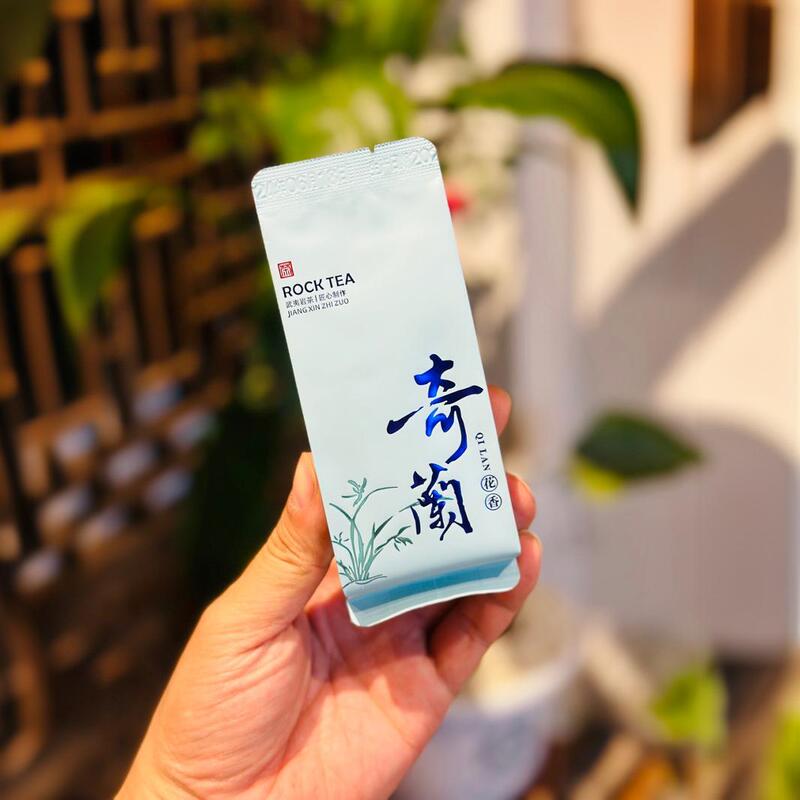 Wuyi Rock Tea High Mountain Golden Edge Qilan Minbei Oolong Carbon Roasted Tea Small Bubble Bag Packaging Tea Special Grade Qilan