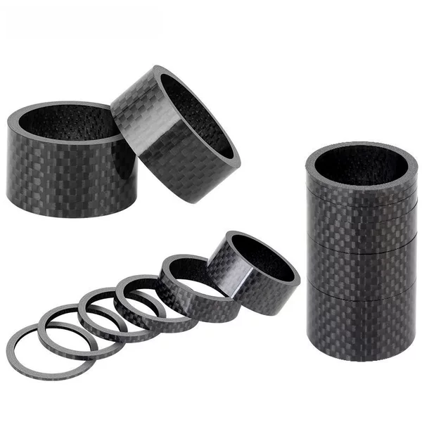 Mountain Bike Stem Washer Carbon Fiber Road Bicycle Front Fork Headset Riser Gasket 28.6mm Front Gasket