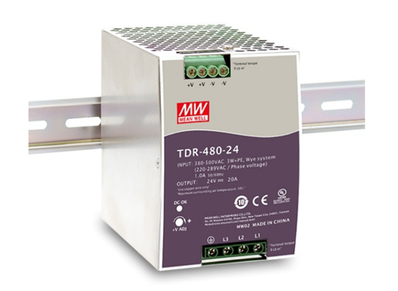 ̨����γTDR-480-24���ص�Դ3��380Vת24V/48Vֱ��������drt 480W